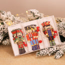 18PCS Nutcracker Puppet Christmas Wooden Pendants Walnut Soldier Xmas Tree S Ew