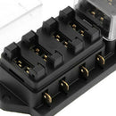 8 Way Circuit Auto Car Boat Trailer Blade Fuse Box Block Holder EAH NDG
