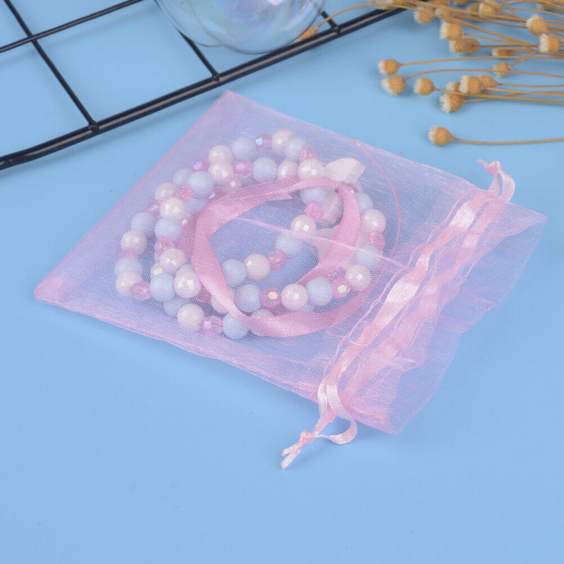 1 Set/3Pcs Cartoon rainbow wood beads girls jewelry set kids children bracel3C