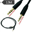 High Quality 2.5mm Male to 3.5mm Male Audio Adapter Cable Work with Car AUX V3S9