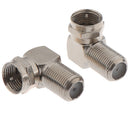 Aluminium Alloy Right Angle TV Aerial Antenna Plug Connector Adapter