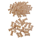 120x Empty Thread Spools Reels for Bobbin Cord Sewing DIY 15x13mm/30x22mm