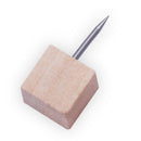 50 Pieces Map Tacks Wood Push Pins Wooden Head Steel Point Home Office Projects