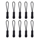 10pcs Fastener Zipper Slider Jacket Backpack Pull Zip Puller Cord Replacements