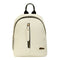 Women PU Leather Pattern Backpack Luxury School Bag Travel Backpack(Beige)
