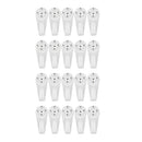 20pcs White Plastic Hard Wall Picture Frame Mirror Hanging Hooks Hangers 5kg