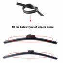 10X 28" Car rubber Universal Frameless Windshield Wiper Refill Blades Useful ADF
