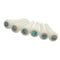 Guitar Bone Bridge Pins with 5.3mm Position Abanlone Dot for Acoustic Guita