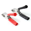 4x Usrful Terminal Crocodile Clamps Alligator Clip Red Black for Cable Batteri