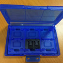 12-in-1 Plastic Protective Case Game Cards Storage Box for Switch - Blue N7T5