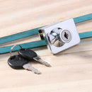 Hardware Drawer Lock Kids Safety Lock Desk Wardrobe Cabinet Locker w/ 2 Keys