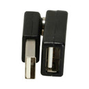 New USB 2.0 Male To USB Female 360 Degree Rotation Angle Extension Adapter Hot