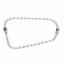 100 Pcs 3.5" Long 0.09" Bead Dia Connector Clasp Ball Chain Keychain