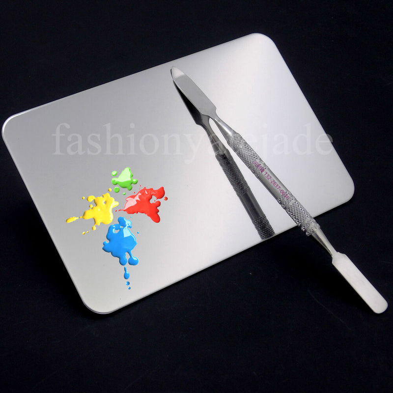 Cosmetic Mixing Palette Gel Polish Spatula Rod Nail Art Makeup Stainless Steel