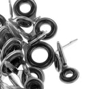 40pcs Fishing Rod Eye Ring Guides Replacement Single Leg Guides for Raft Rod,