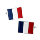 Luxury Charm French Flag Shaped Shirt Cufflinks Cuff Links Brass Novelty