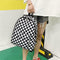 Plaid Pattern Backpacks Canvas Shoulder Bag Anti-theft Pack for Men and Women