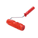 7 inch Embossed Painting Roller with Handle for Wall Decor - EG343T - Bird