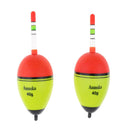 2pcs Luminous Fishing Float Vertical Rock Fishing Buoy Plastic Bobber 40g