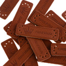 20pcs DIY Retro Synthetic PU Leather Tags DIY Handmade Sew Label Patches 1#