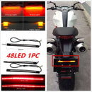 Motorcycle 48 LED Scrambler Brake Tail Light Turn Signal For Bobber Cafe Racer