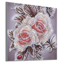 5D Diy Diamond Painting Retro Flower Partial Special Shaped Drill Rhineston