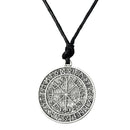 Viking Amulet Compass Pendant Choker, Norse Nordic Necklace  Jewelry