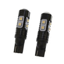 2X 50W T10 LED 6000K White Backup Reverse Light Bulbs Turn Signal Lamps