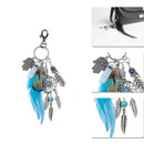 Shell Dreamcatcher Tassel Key Ring Car Bag Mini Charm Feather keychain Women  FT