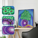5D Diy Full Special Shaped Diamond Painting Scenic Green Tree Forest Crysta