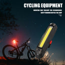 100LM Bicycle LED Rear Tail Light USB Bike Safety Lamp (Red+White Light)