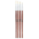 5pcs wooden french nail art pen brush painting drawing liner manicure tools OZ