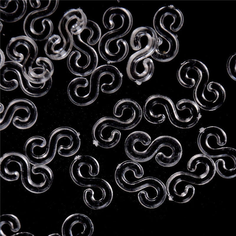 200X Plastic S Clips For  Rubber Band Refills Bracelet Bands   Z