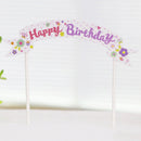 Happy Birthday Cake Cupcake Bunting Banner Flag Topper Shower Party Picks MO