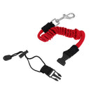 2x Elastic Kayak Canoe Paddle Leash Safety Secure Lanyard Coiled Cord Rope 140cm