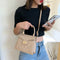 Lattice Pattern PU Women Shoulder Bags Elegant Crossbody Handbags (Khaki)