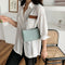 Women Simple PU Leather Handbag Chain Travel Shoulder Totes Bag (Green)