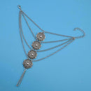 Lady Bohemian Crystal Bracelets for Women Multi-layer Finger Charm Accessory