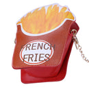 Woman Cupcake PU Chain Bag Popcorn Crossbody Messenger Bag (French Fries
