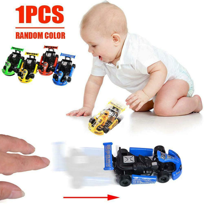 Mini Car Children Racing Car Cartoon Pull Back Kart Toys For Children