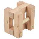 Classical Wooden Puzzle Toys Pole Ming Lock Luban Lock