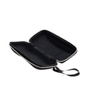 Hard Portable Rectangle Grid Zipper Glasses Case Eyewear Box for Sunglasses  Bj