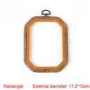 Practical Cross Stitch Machine Bamboo Frame Embroidery Hoop Ring Hand DIY N H4H5