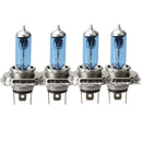 4 H4 P43T 12V Car Safety Halogen Light Bulb Headlight Lamp Blue Plated