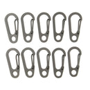 10Pcs Mini Alloy Key Buckle Snap Spring Clip Hook Carabiner Keychain Keyring for