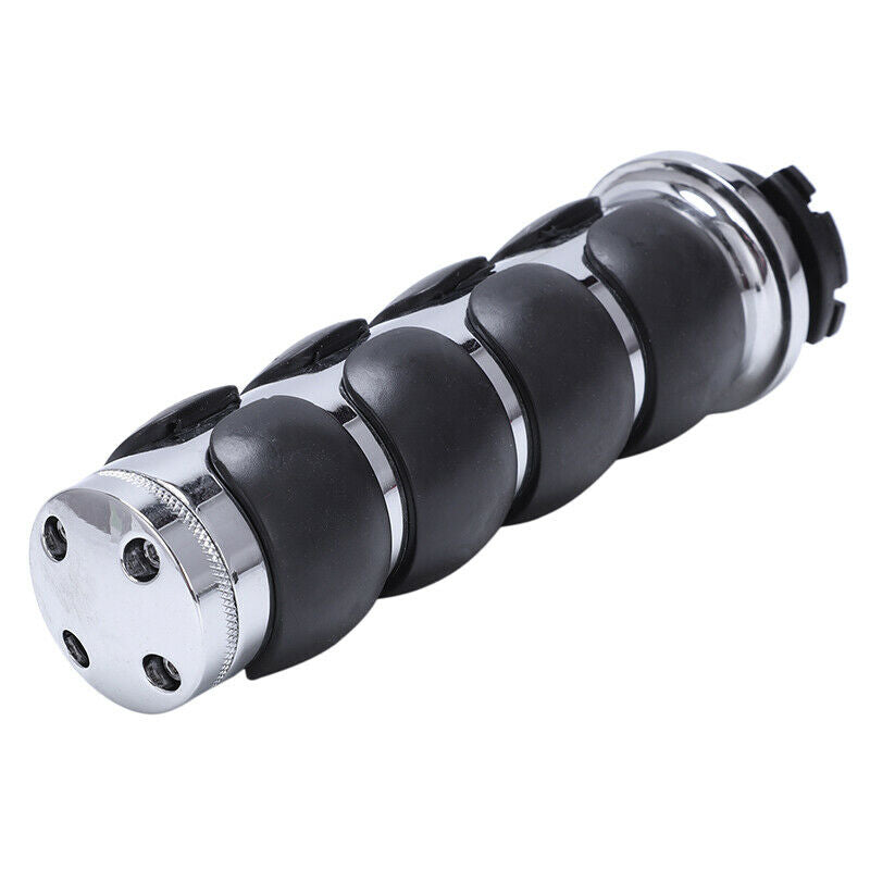 25 MM UNIVERSAL KNOB ALUMINIUM RUBBER HANDLE CUSTOM MOTORCYCLEBLACK O7I9