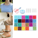 14523x Round Glass Bead Loose Spacer Jewelry Making Charms for Bracelet Necklace