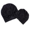 Mother and Baby Flower Turban Hat Mom and baby Top Hat set Toddler Black
