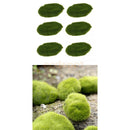 12x Handmade Grass Sod Land Stone Shape Plant Artificial Turf Lawn Decor 6cm/8cm