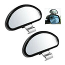 2 X Dead Angles Mirrors Adjustable Wide Angle for Car Van Towing